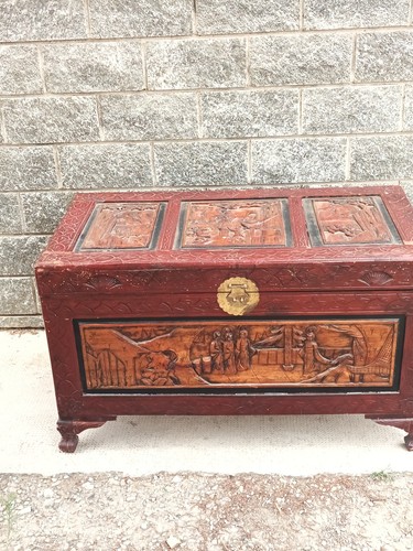 Antico baule cinese - in, legno