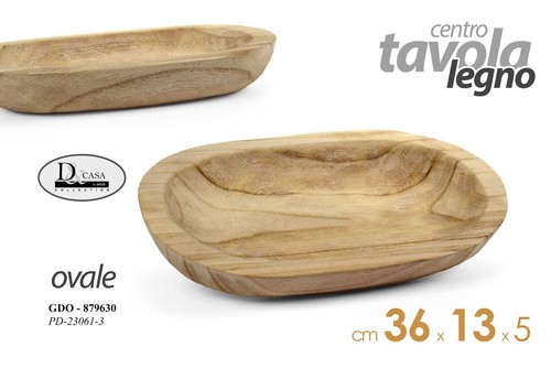 Centro tavola vassoio ovale - tavola,