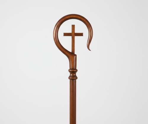 Bastone crosier vescovile - crosier,
