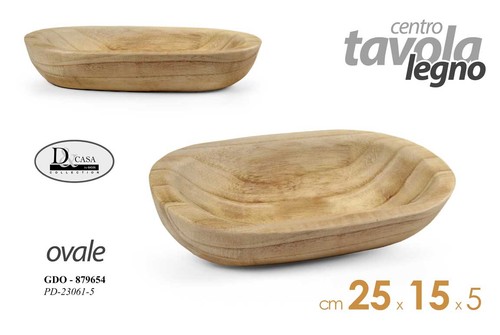 Centro tavola vassoio ovale - tavola,